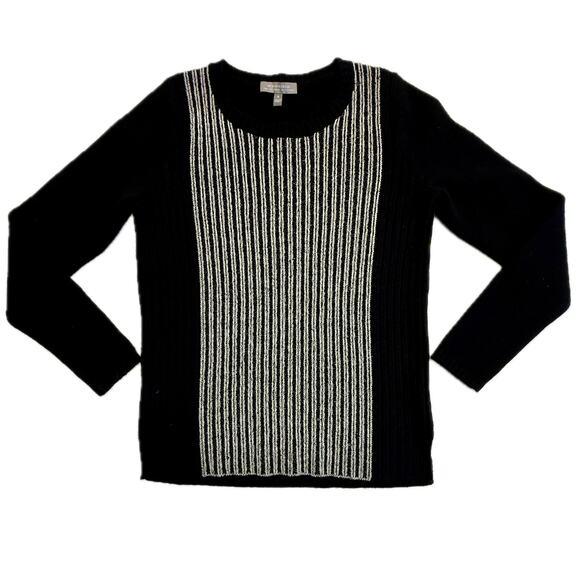 Neiman Marcus Cashmere Collection Black and White Sweater – Size Small 🖤🤍🖤 - Picture 3 of 8